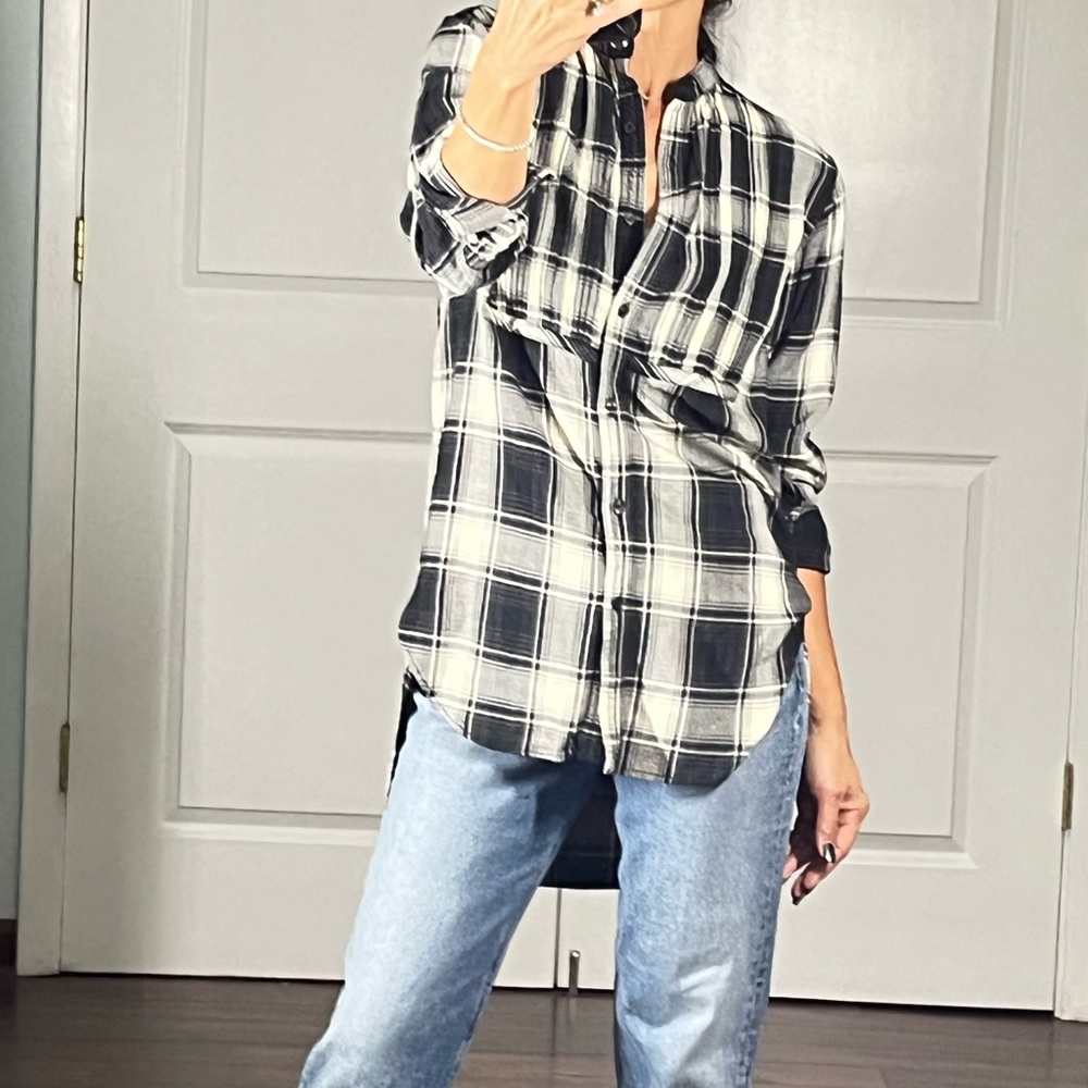 Denim&Supply Ralph Lauren Plaid flannel Button Down Shirt size XS